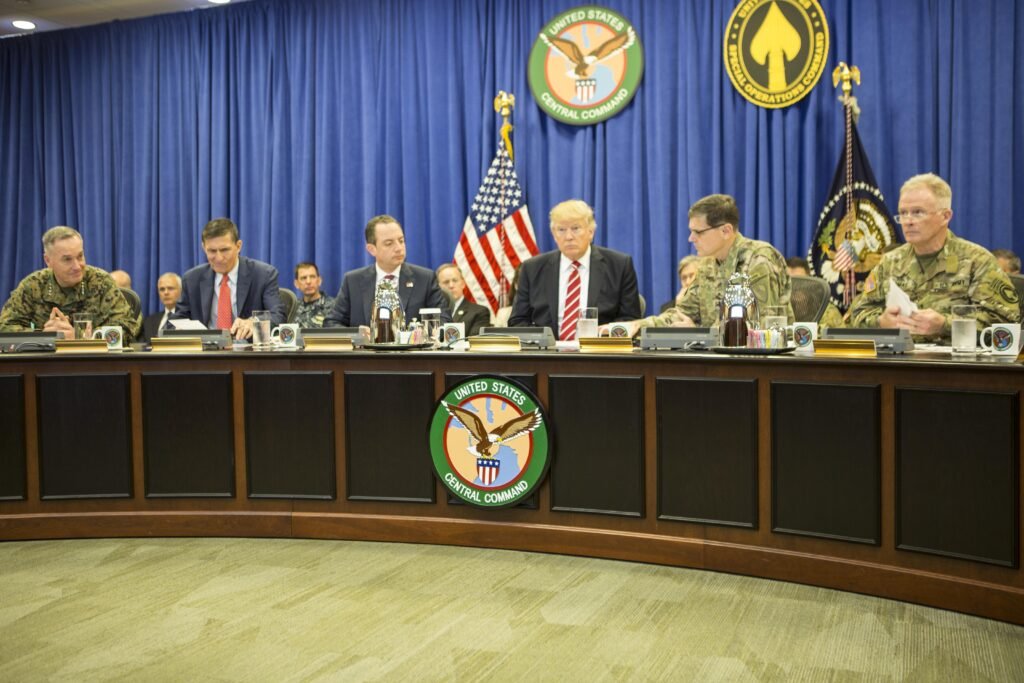 President Trump with Generals