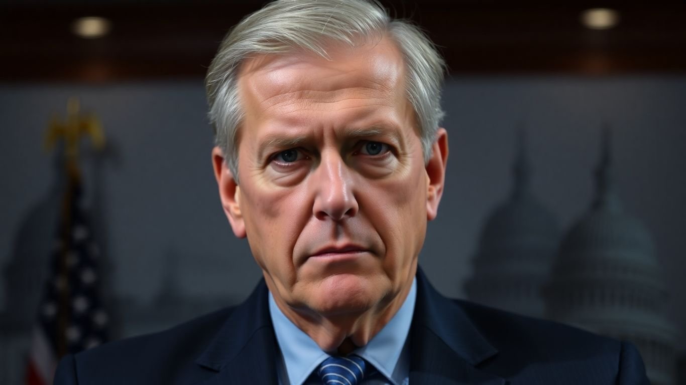 Government agency head under scrutiny near US Capitol.
