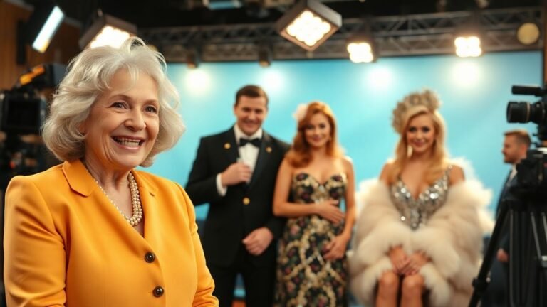 Jilly Cooper cameo on Rivals TV series set