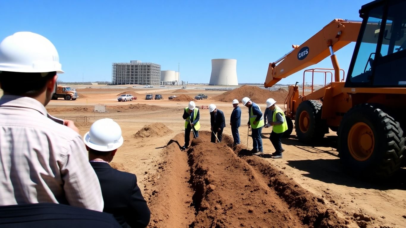 New nuclear reactor construction site in Illinois.
