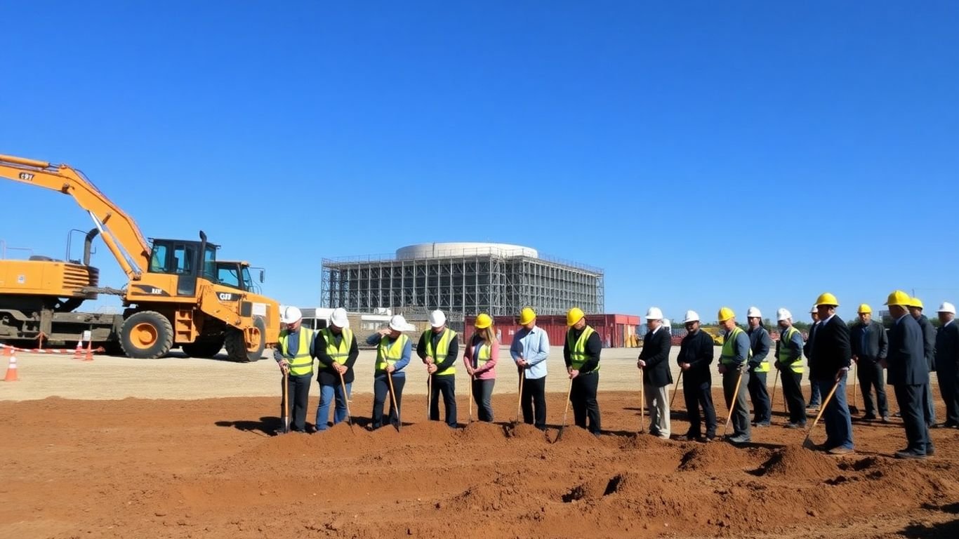New nuclear reactor construction site in Illinois.