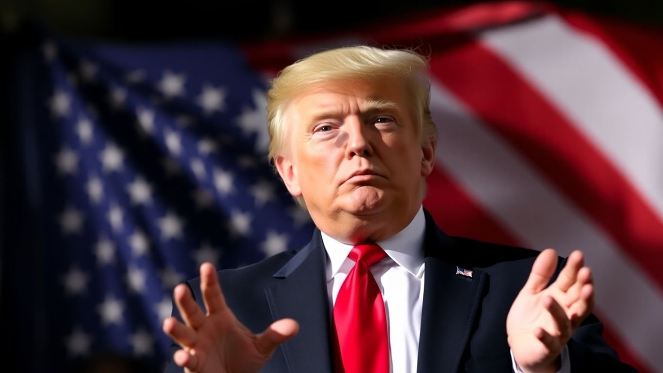 [Donald Trump] gestures, hinting at a third term.