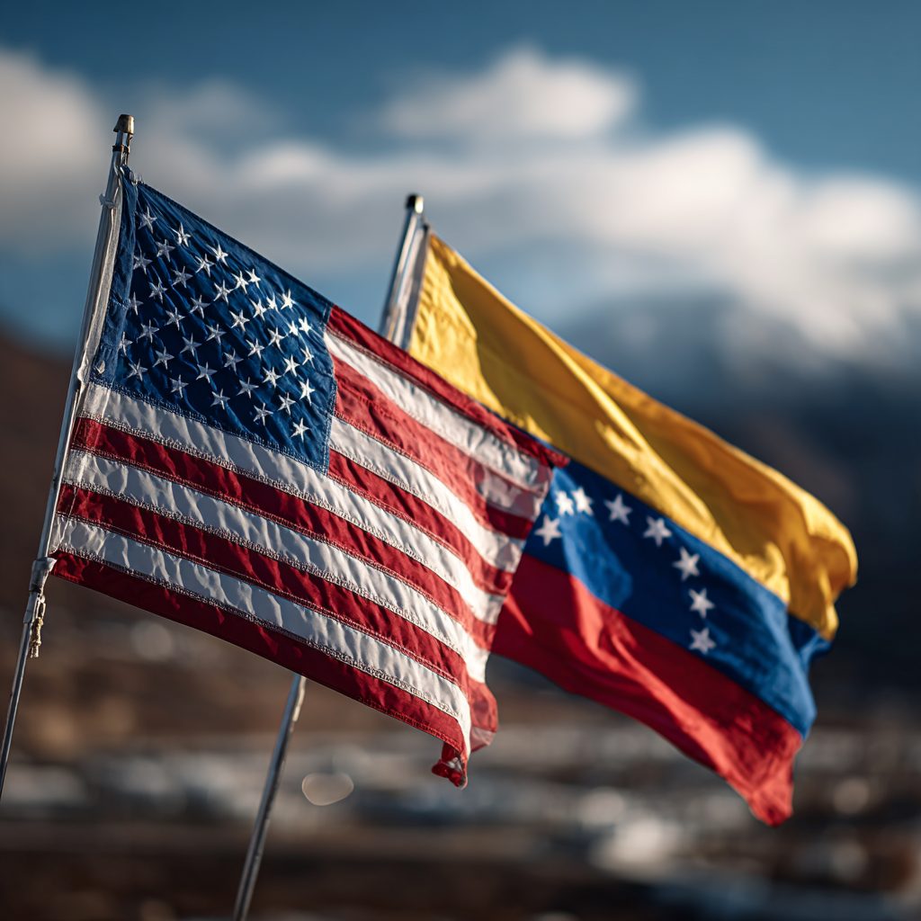 US and Venezuela Flags