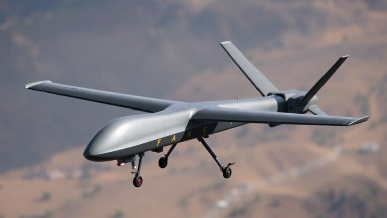 Chinese Feilong drone in flight, low-cost strike power