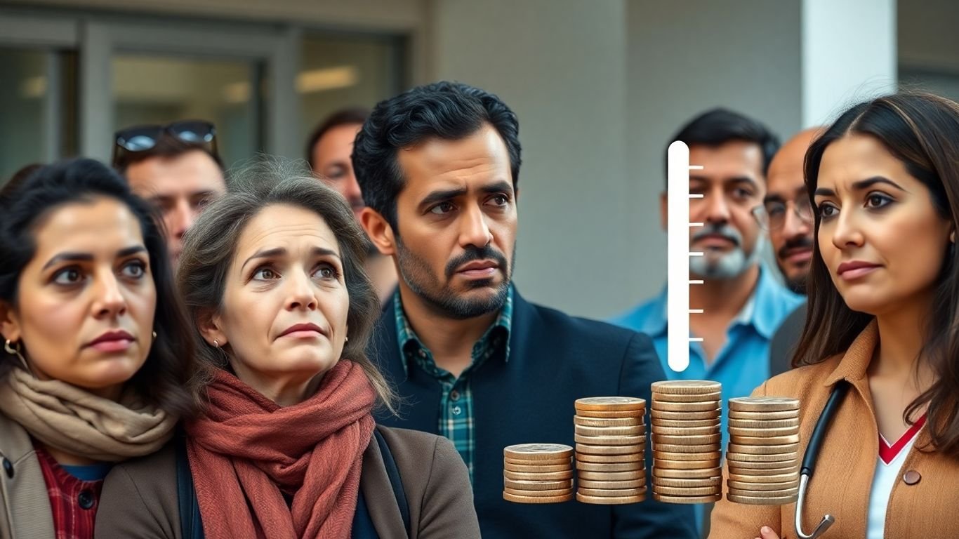 Americans worried about rising healthcare costs and Obamacare premiums.