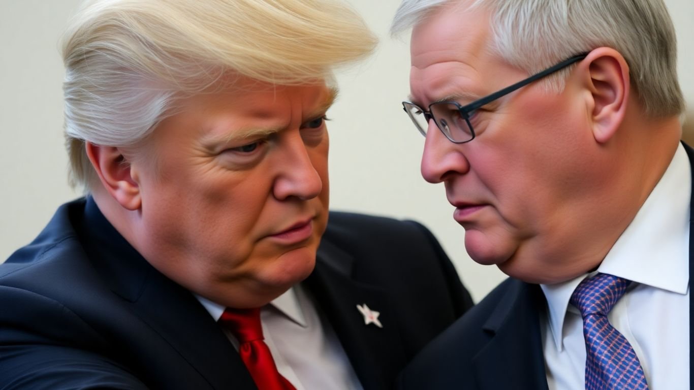 [Trump] dismisses [Orbán]'s plea in a photographic image.