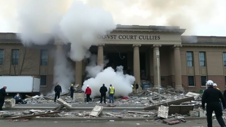 Explosion at Pakistan court building