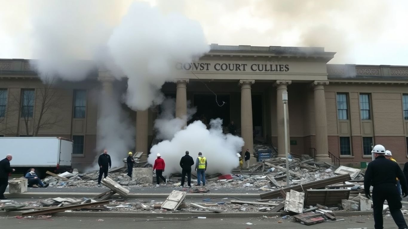 Explosion at Pakistan court building