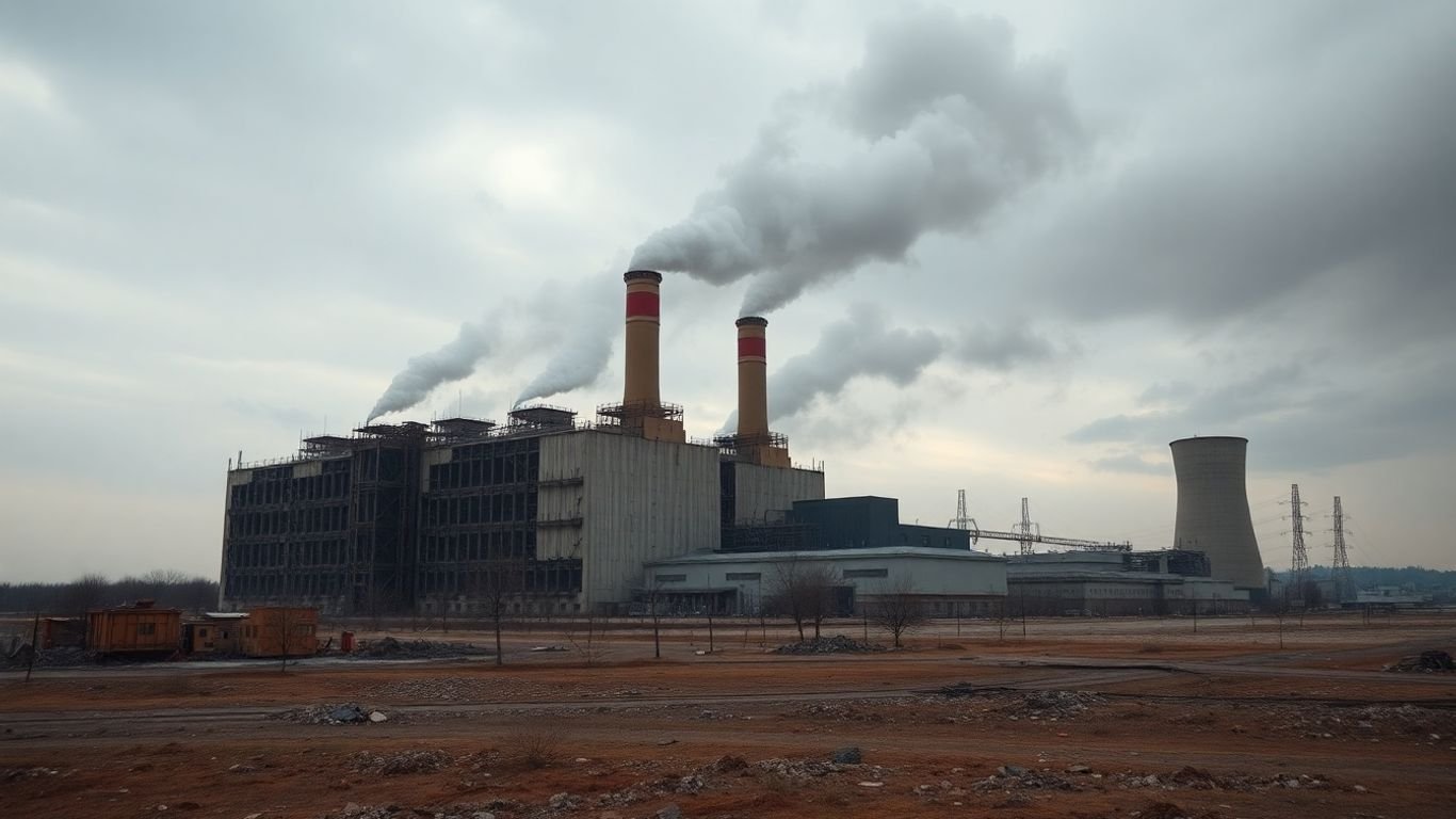 Damaged Ukraine power plant