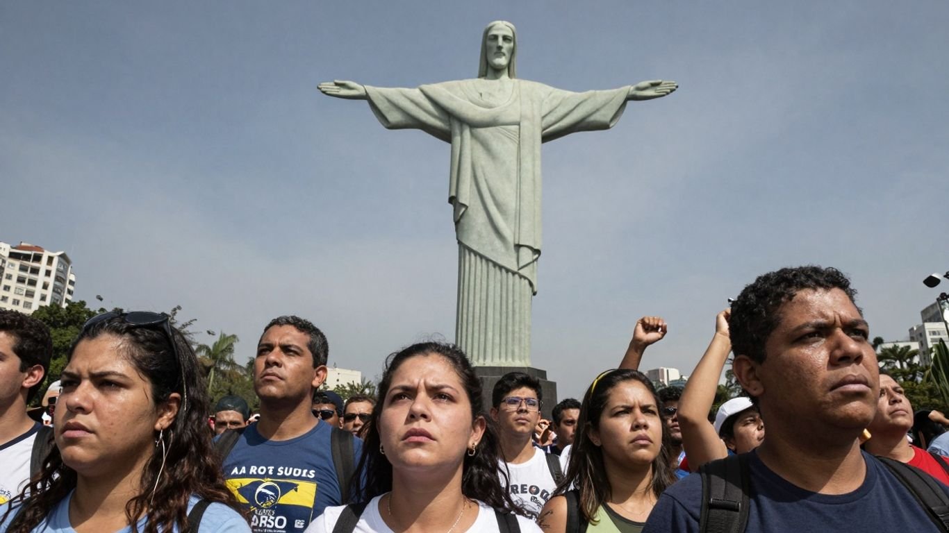 Brazilians protest against Bolsonaro's controversial amnesty bill.