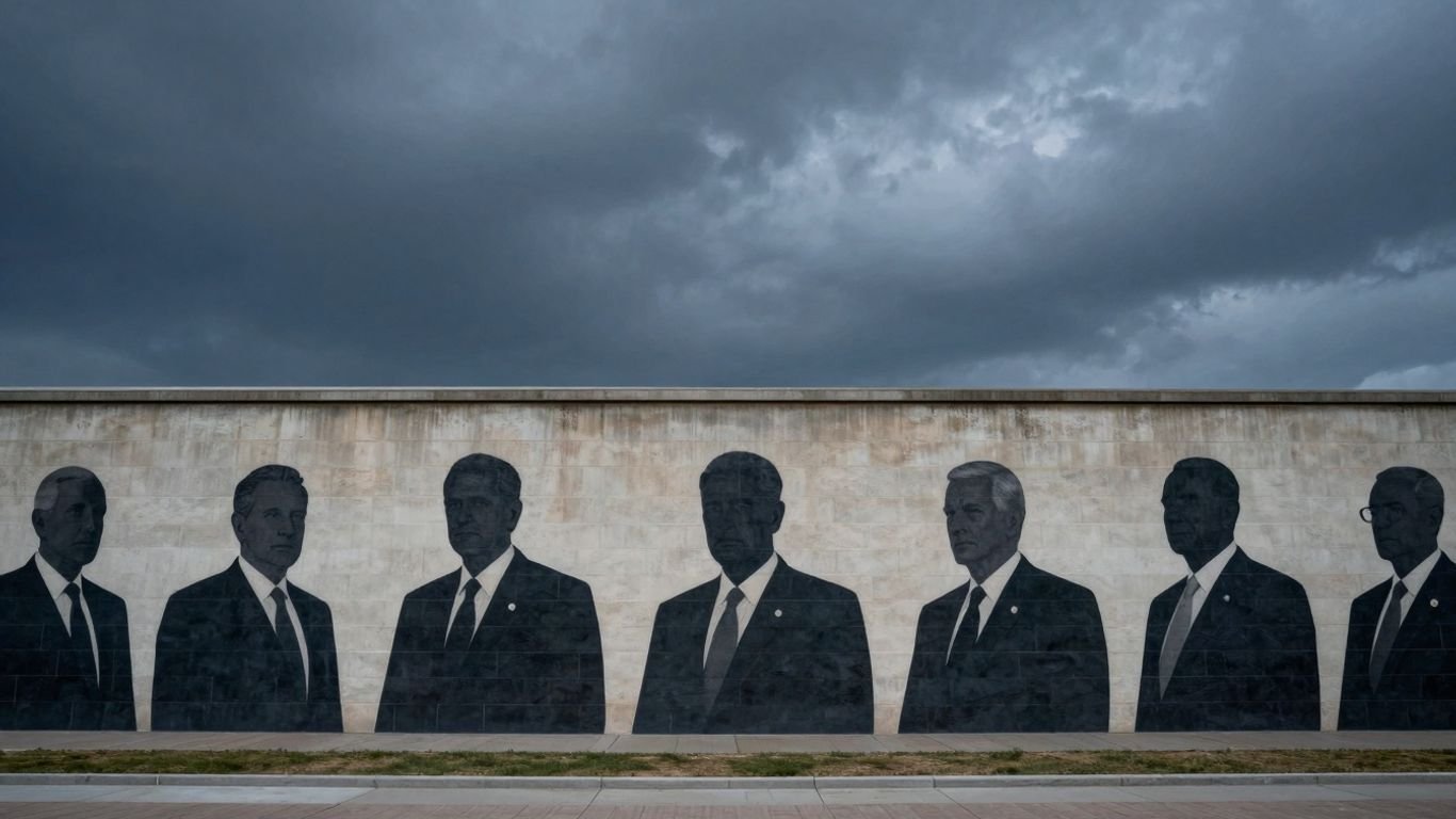 Trump's 'Wall of Shame' targets Obama, Clinton, and Biden.