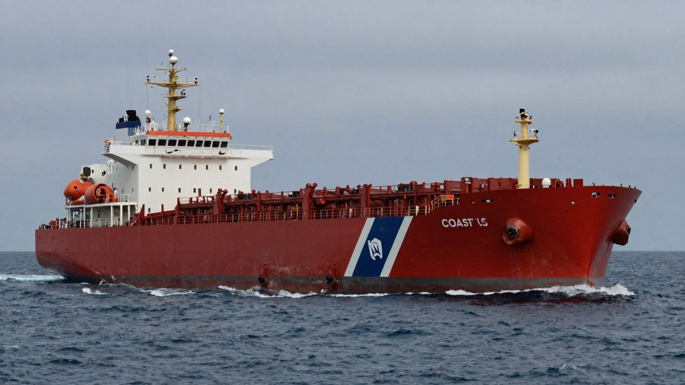 US Coast Guard ship interdicts sanctioned vessel near Venezuela.