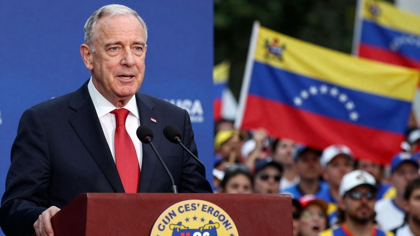 Senator Schumer and Venezuelan protest