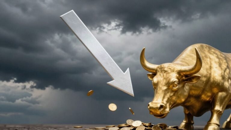 Goldman Sachs warns of market downturn, golden bull falling.