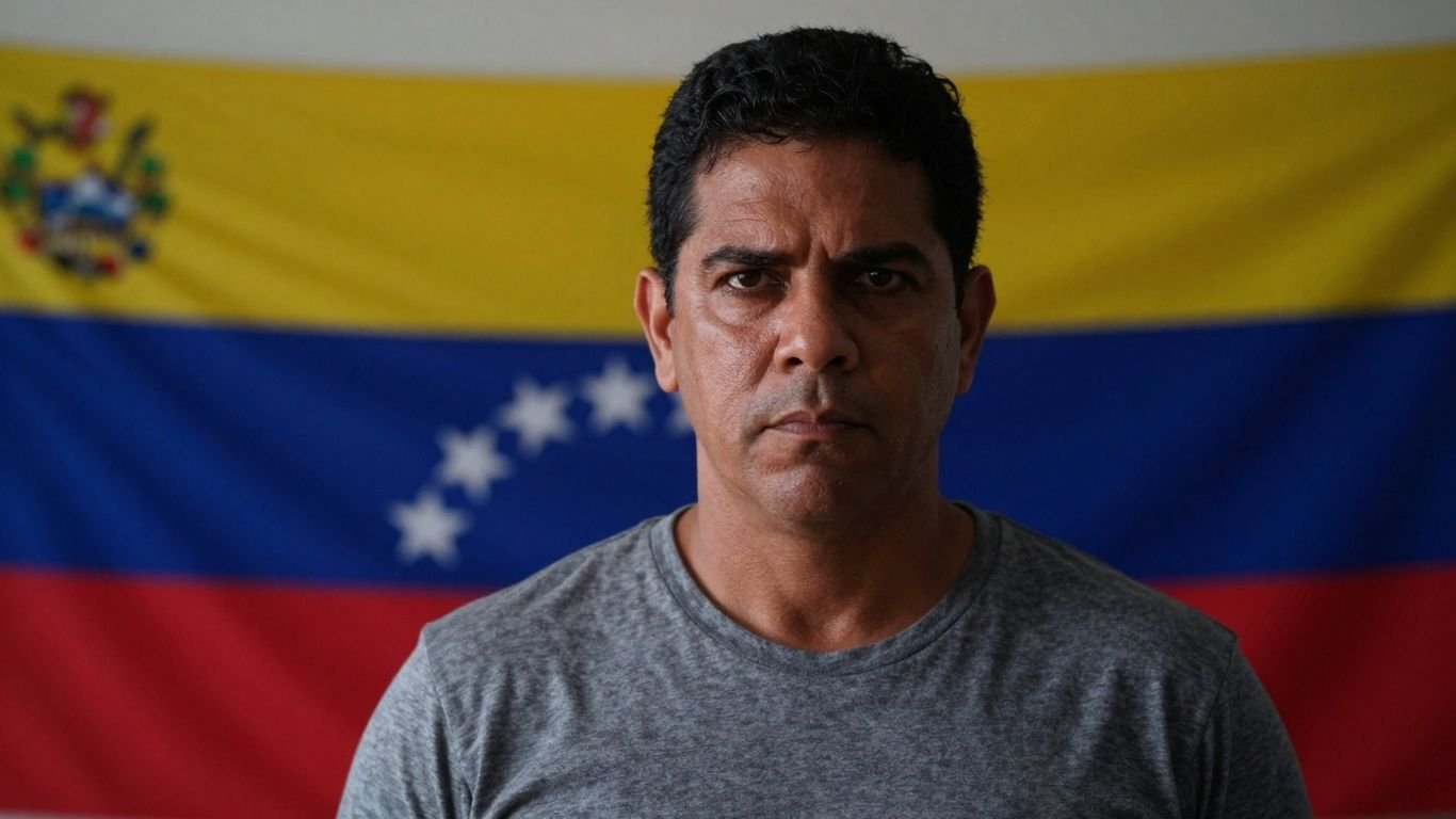 Venezuelan Interior Minister Nestor Reverol looking sternly.