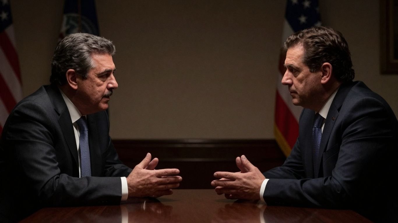 US official and [Diosdado Cabello] in secret meeting.