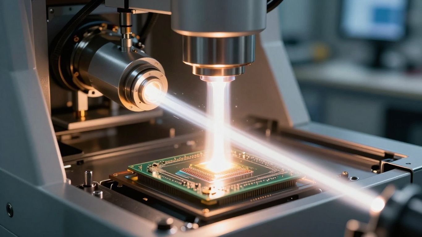 ASML EUV light source technology for chip production.