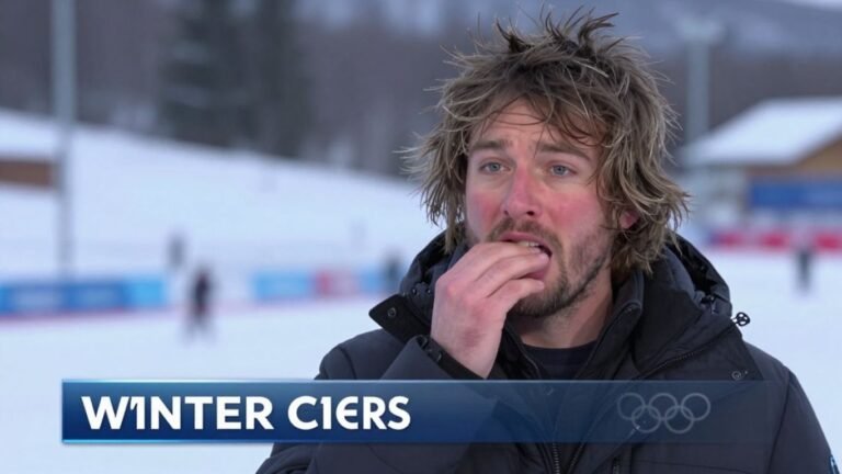 Reporter appears drunk on Winter Olympics broadcast.