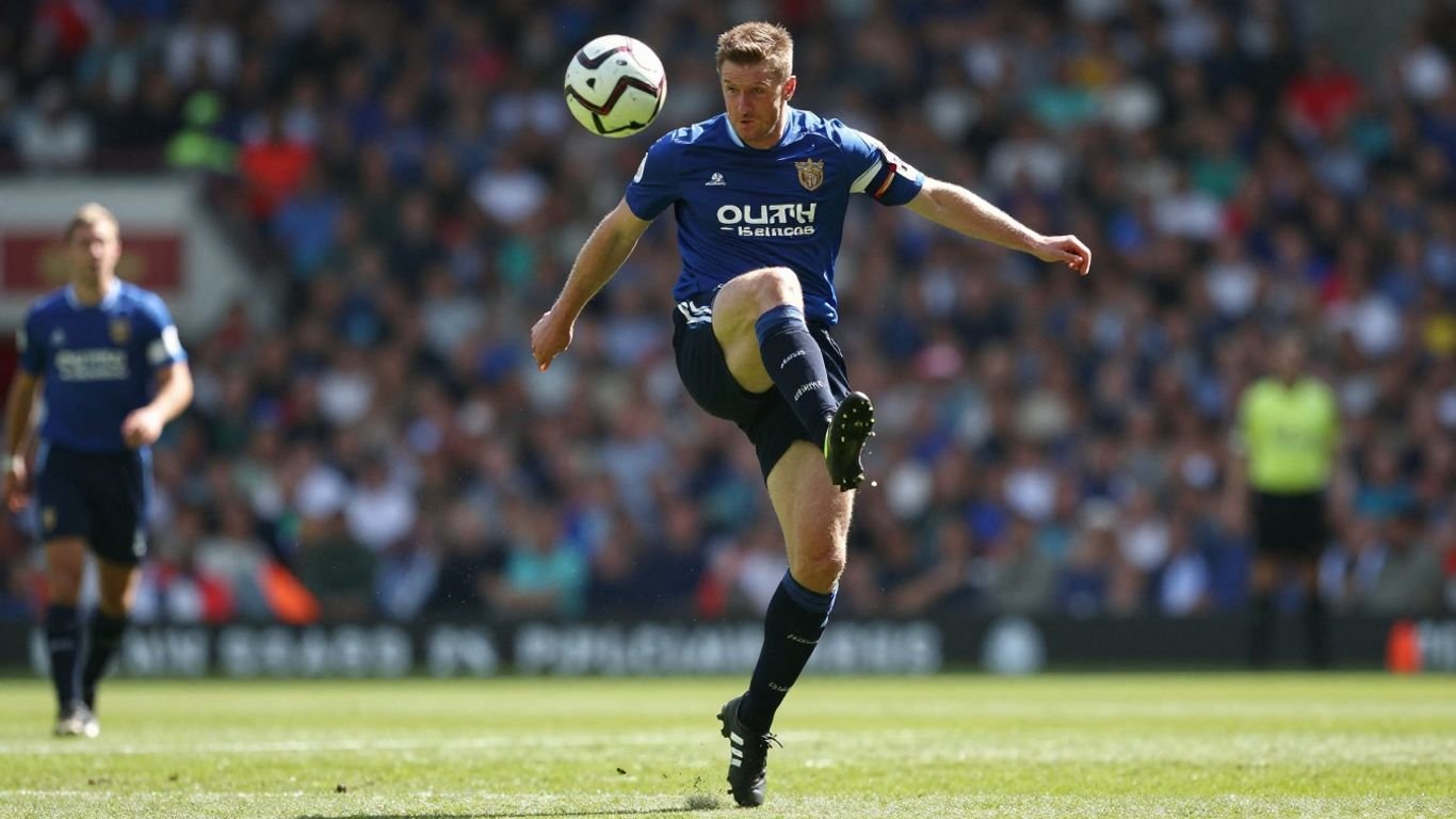 [Alan Shearer] scores a record-breaking goal in a stadium.