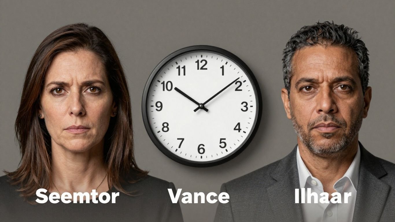 Senator Vance warns Ilhan Omar, clock ticking.