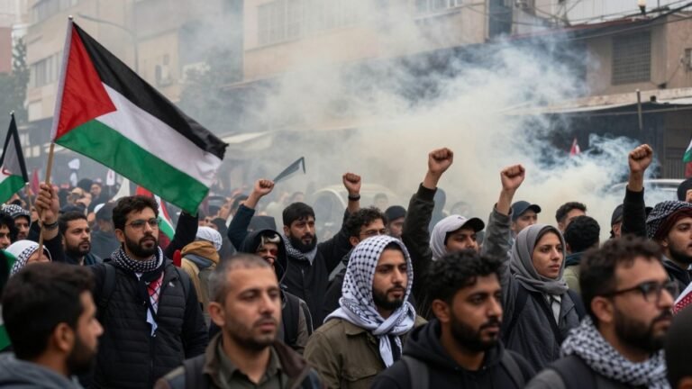 Gaza protests against Israel's death penalty law