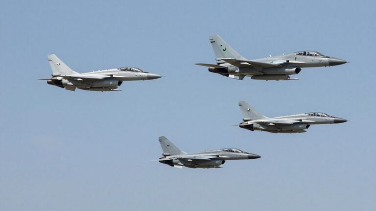 Pakistani jet escorts airliner