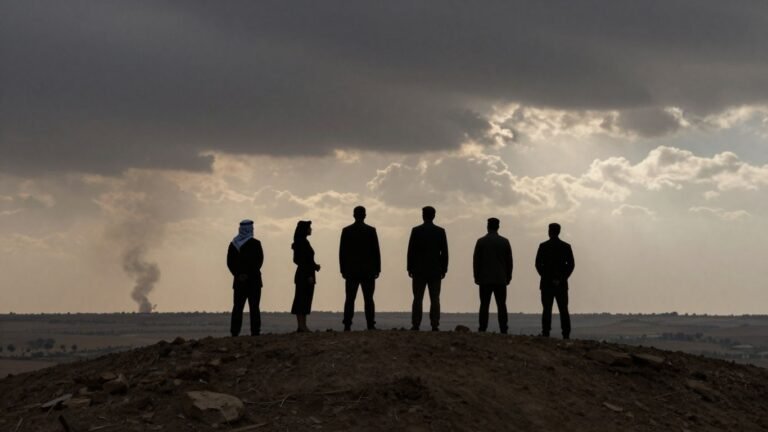 Leaders discuss Middle East ceasefire over tense landscape.