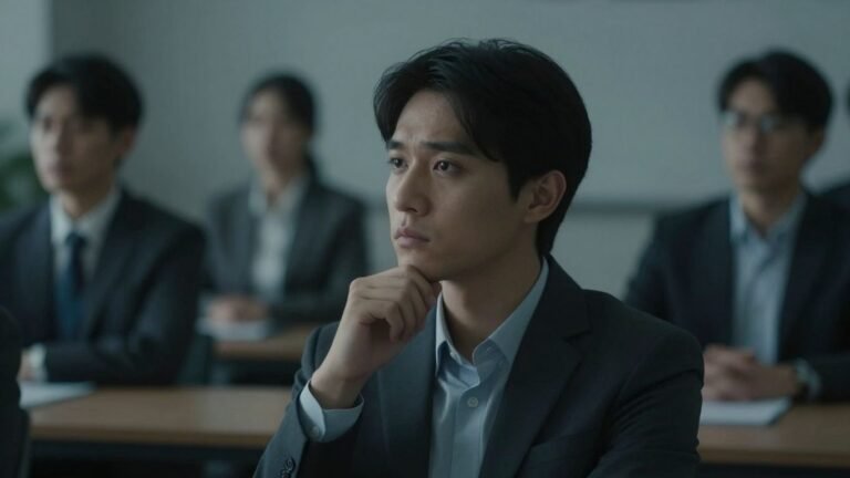 Tech worker contemplating future amidst layoffs.