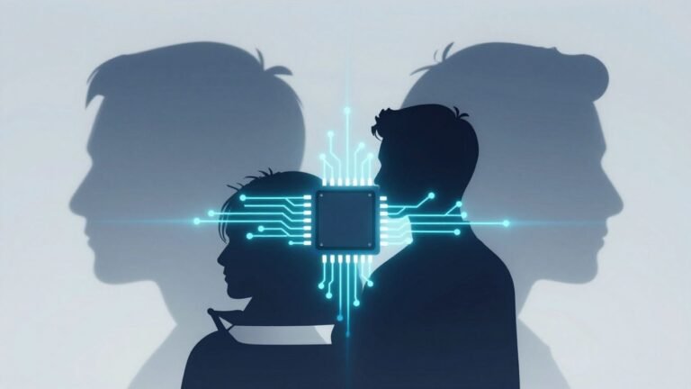 AI chip with shifting partnership background.