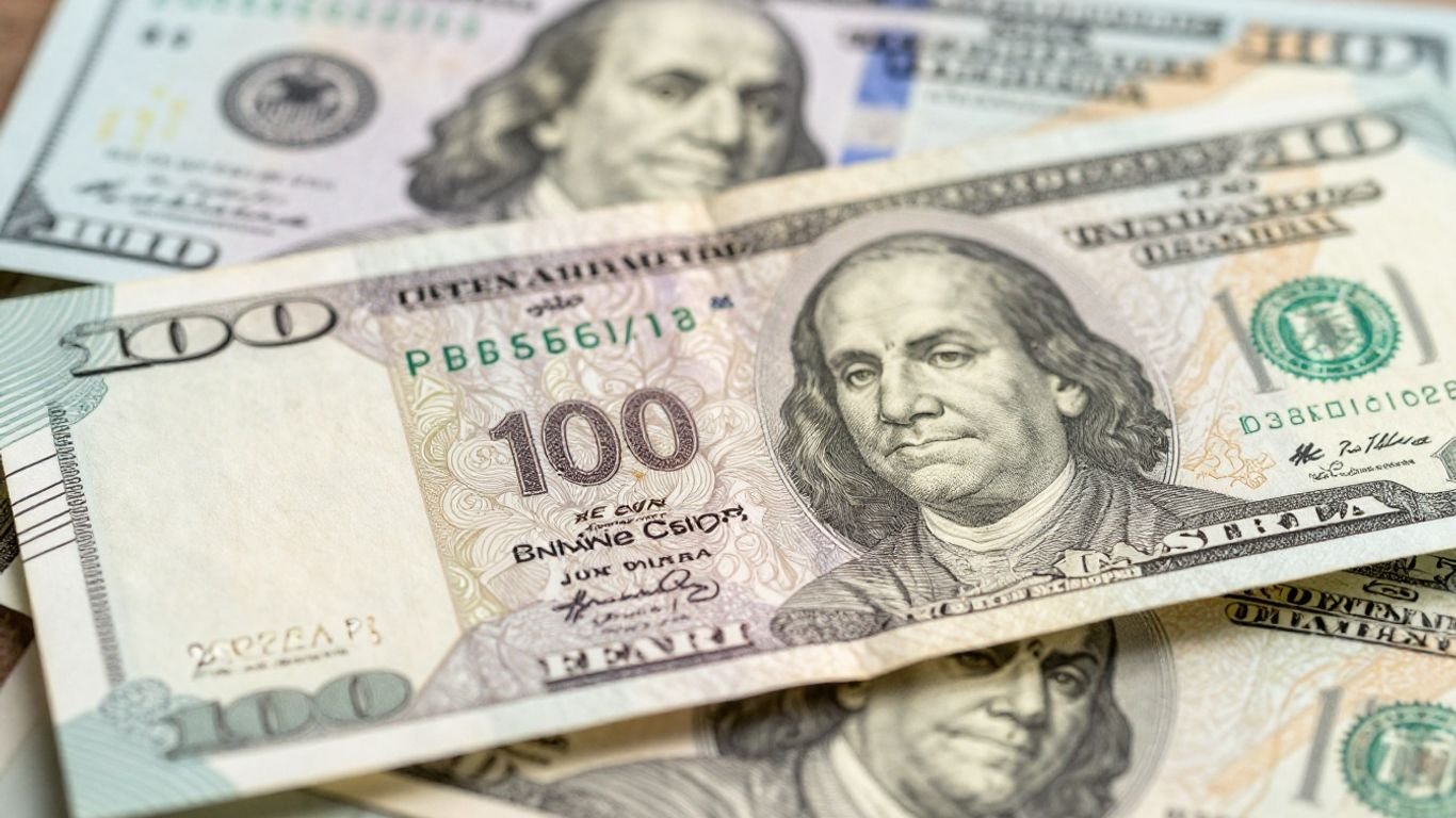 Indian Rupee and US Dollar bills