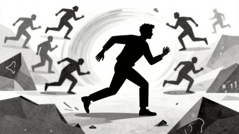 Person making intentional choices in a volatile market.