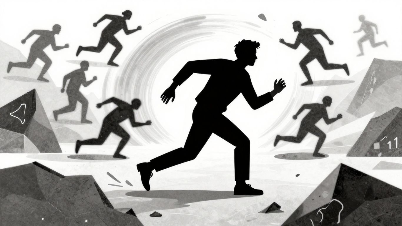 Person making intentional choices in a volatile market.