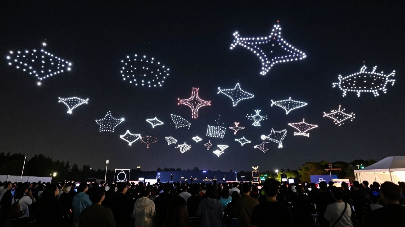 How Drone Light Shows Work: Technology, Programming, Safety, and Costs