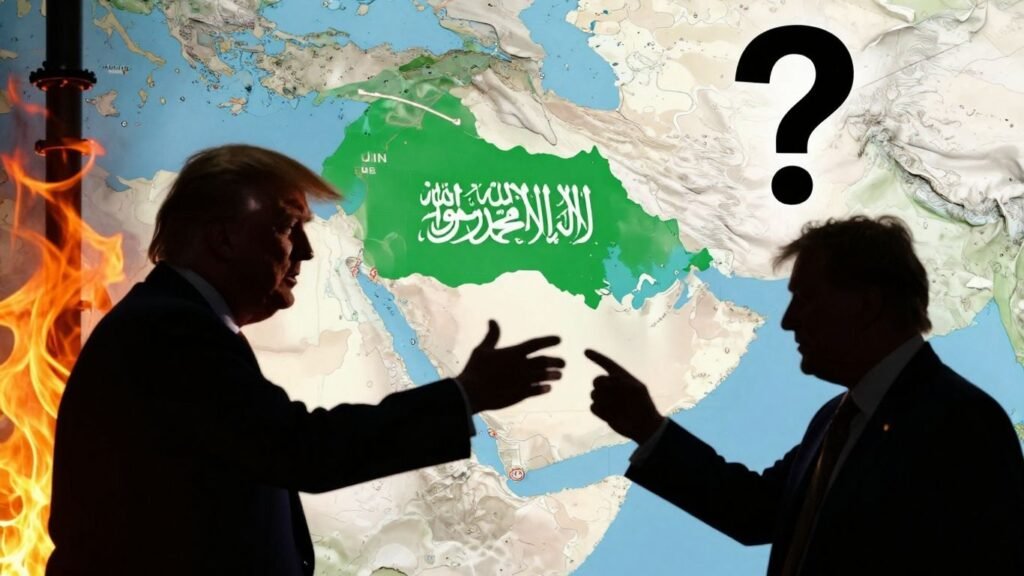 Trump points to Iran after Saudi oil pipeline attack.