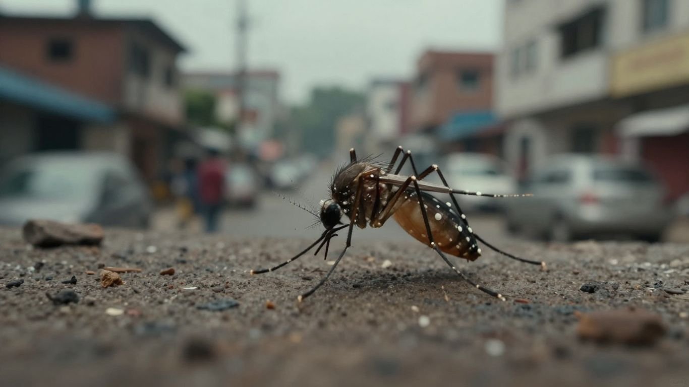 Dengue mosquito in Bangladesh health crisis.