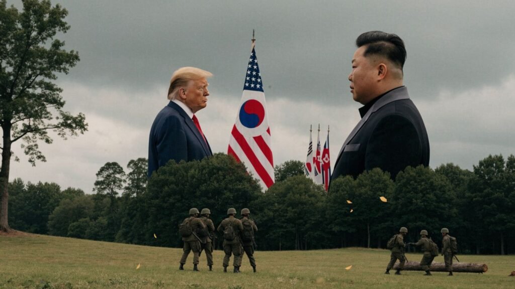 Trump and Kim overlook a smaller US-South Korea military exercise.