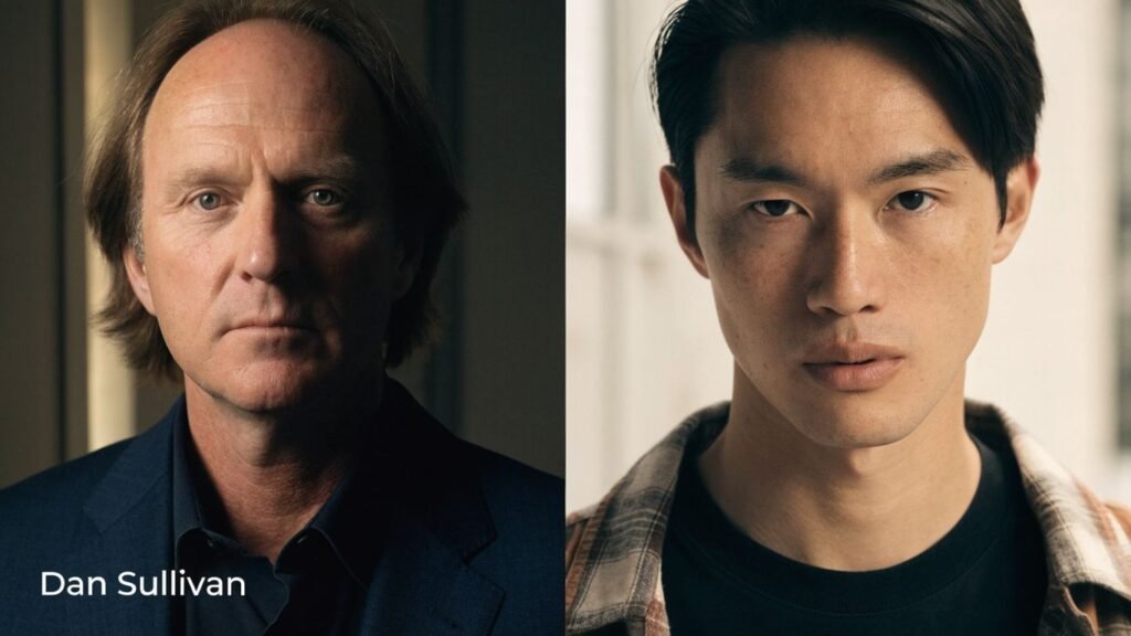 Two different men named Dan Sullivan in contrasting portraits